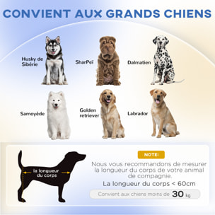 Canapé chien lit pour chien design scandinave coussin déhoussable dim 98L x 67l x 25H cm pieds bois tissu polyester anthracite
