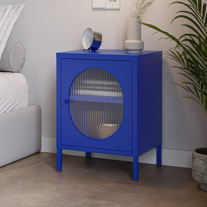 Table de chevet 1 porte en métal - YSIA