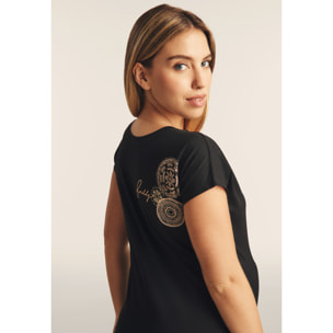 T-shirt comfort in cotone Supima con mandala