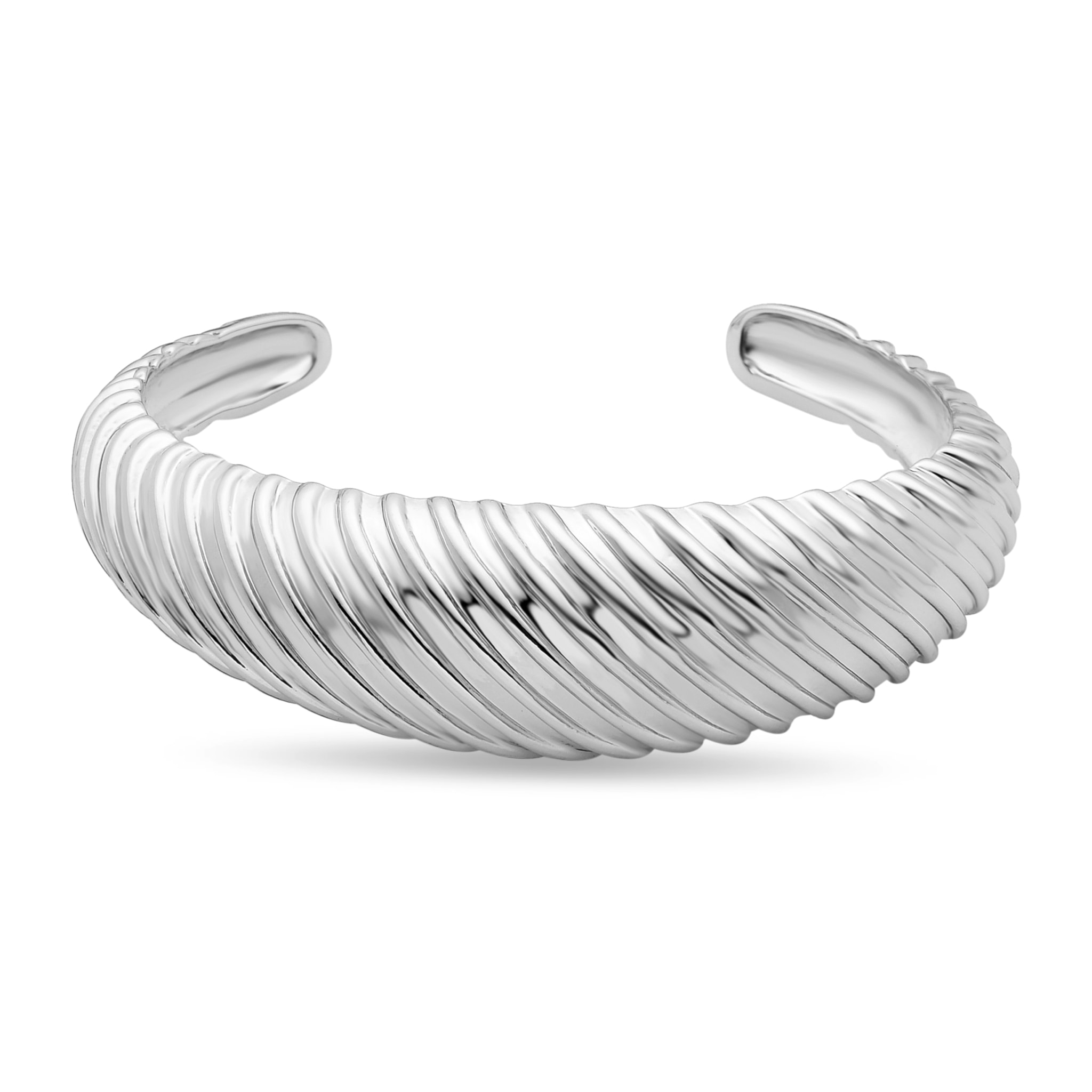 Pulsera acabada en rodio