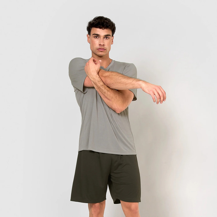 Camiseta deportiva técnica hombre lisa
