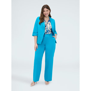 Fiorella Rubino - Pantalones Regular de mezcla de algodón - Light - blue