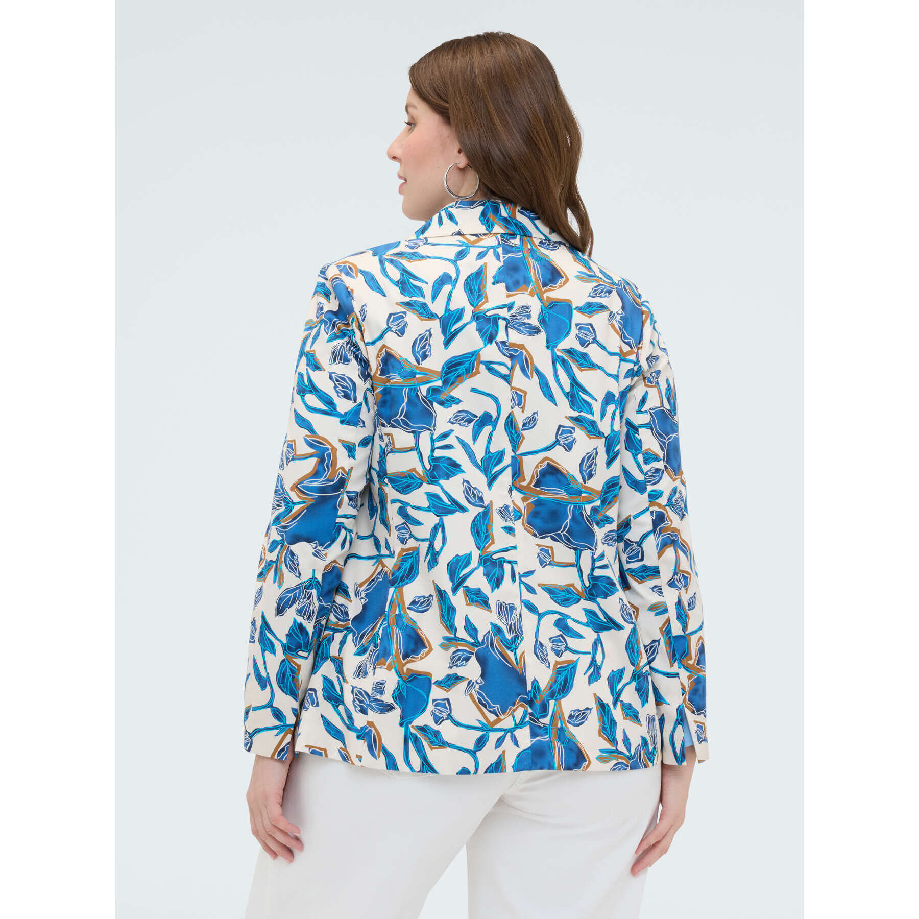 Fiorella Rubino - Blazer con estampado floral - Light - blue