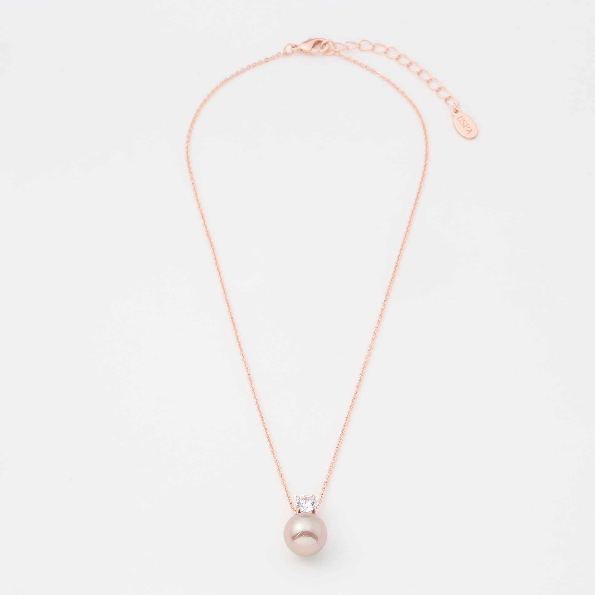 Collana U.S. Polo Assn. In metallo dorato rosa
