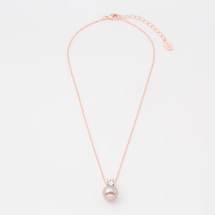 Collana U.S. Polo Assn. In metallo dorato rosa