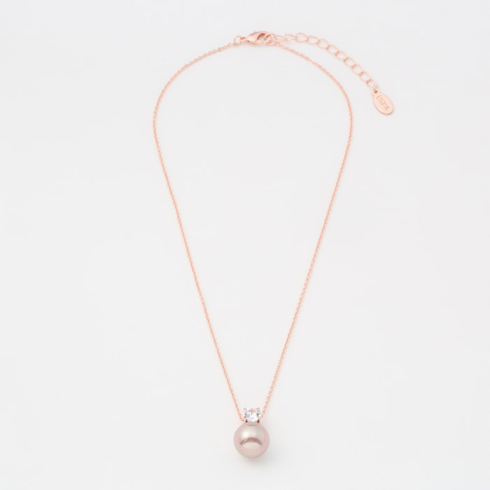 Collana U.S. Polo Assn. In metallo dorato rosa
