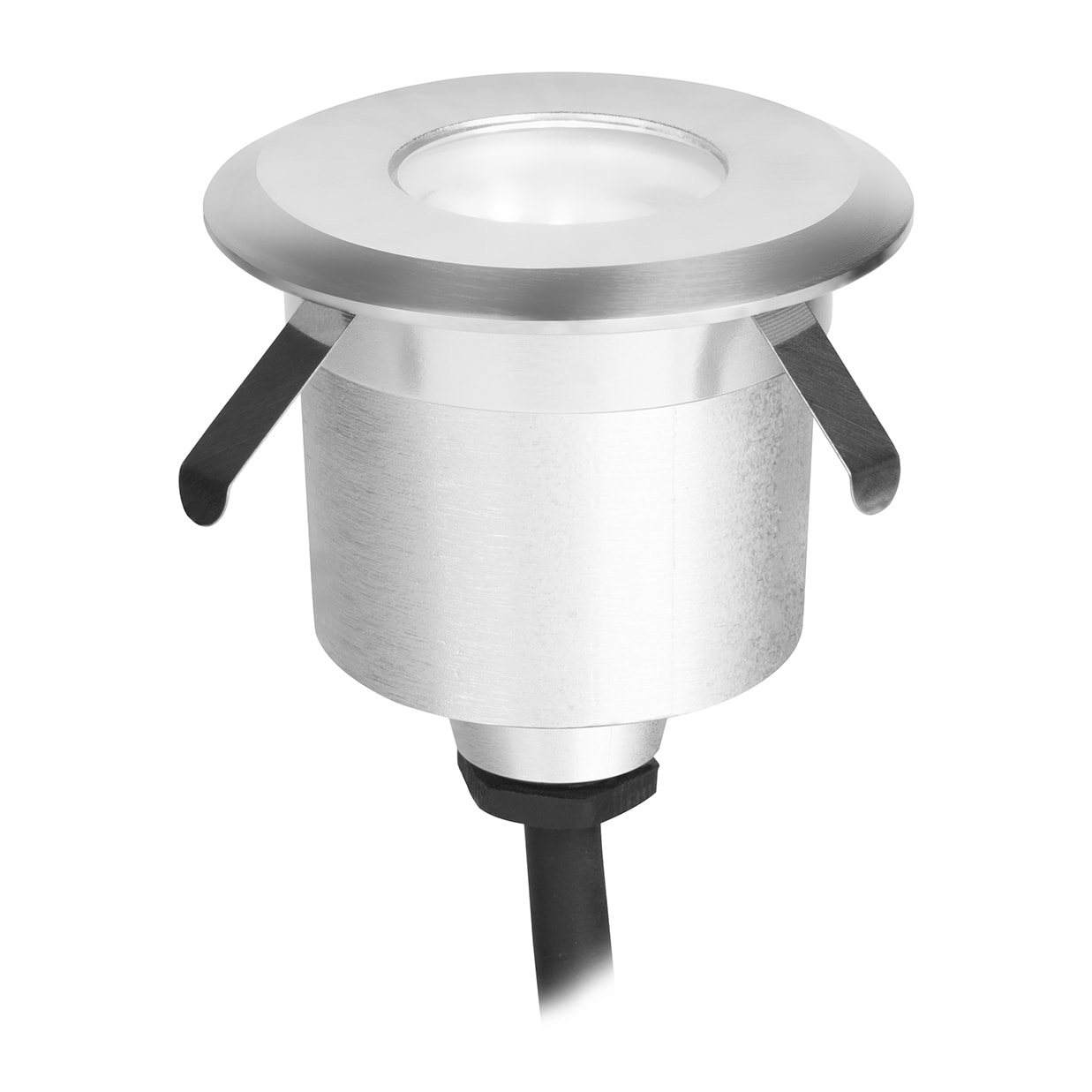 FORLIGHT Senya - Foco Empotrable de Suelo y Pared LED IP65 de 5 |9cm de Diámetro. LED 1.7W Blanco Cálido 3000K. Foco Empotrable