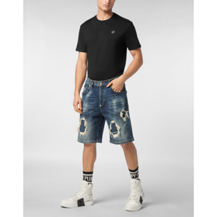 PHILIPP PLEIN DENIM SHORTS