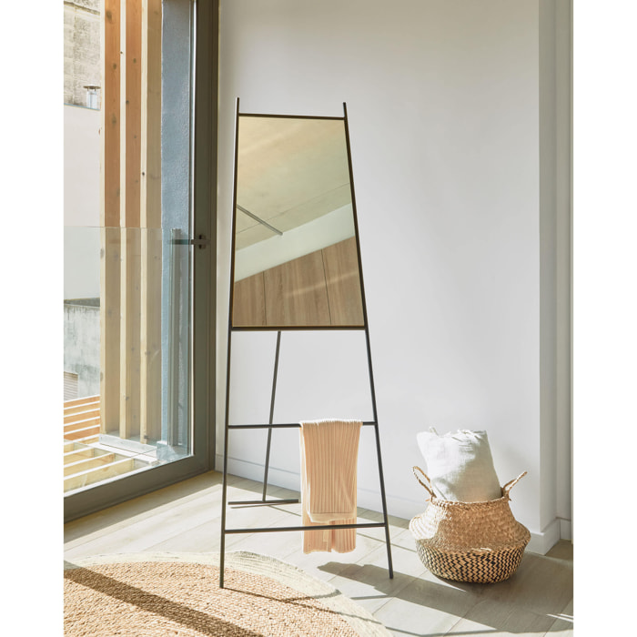 Miroir Sur Pied 55 X 166 Cm Métal NORLAND