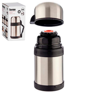 DAM DIGA THERMOS IN ACCIAIO INOX 800ML 10,7x12x20,5 Cm. Grigio