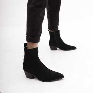 TRONCHETTO TEXANO LISCIO NERO