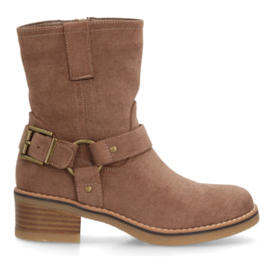 Botas casual mujer con hebilla lateral
