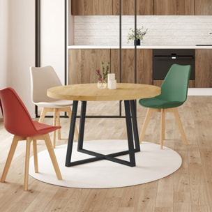 Table à manger ronde extensible Sana Ø110-200cm