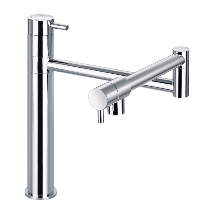 PAINI Mitigeur cuisine Cox Rodeo articulé Bec haut chrome douchette extractible