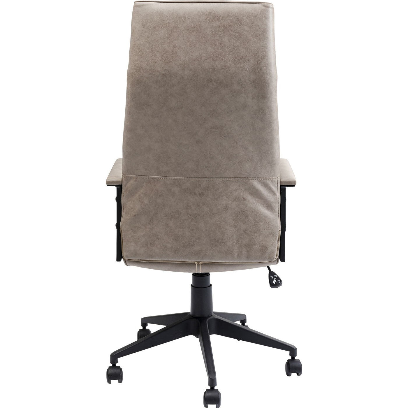 Chaise de bureau pivotante Labora haute taupe Kare Design