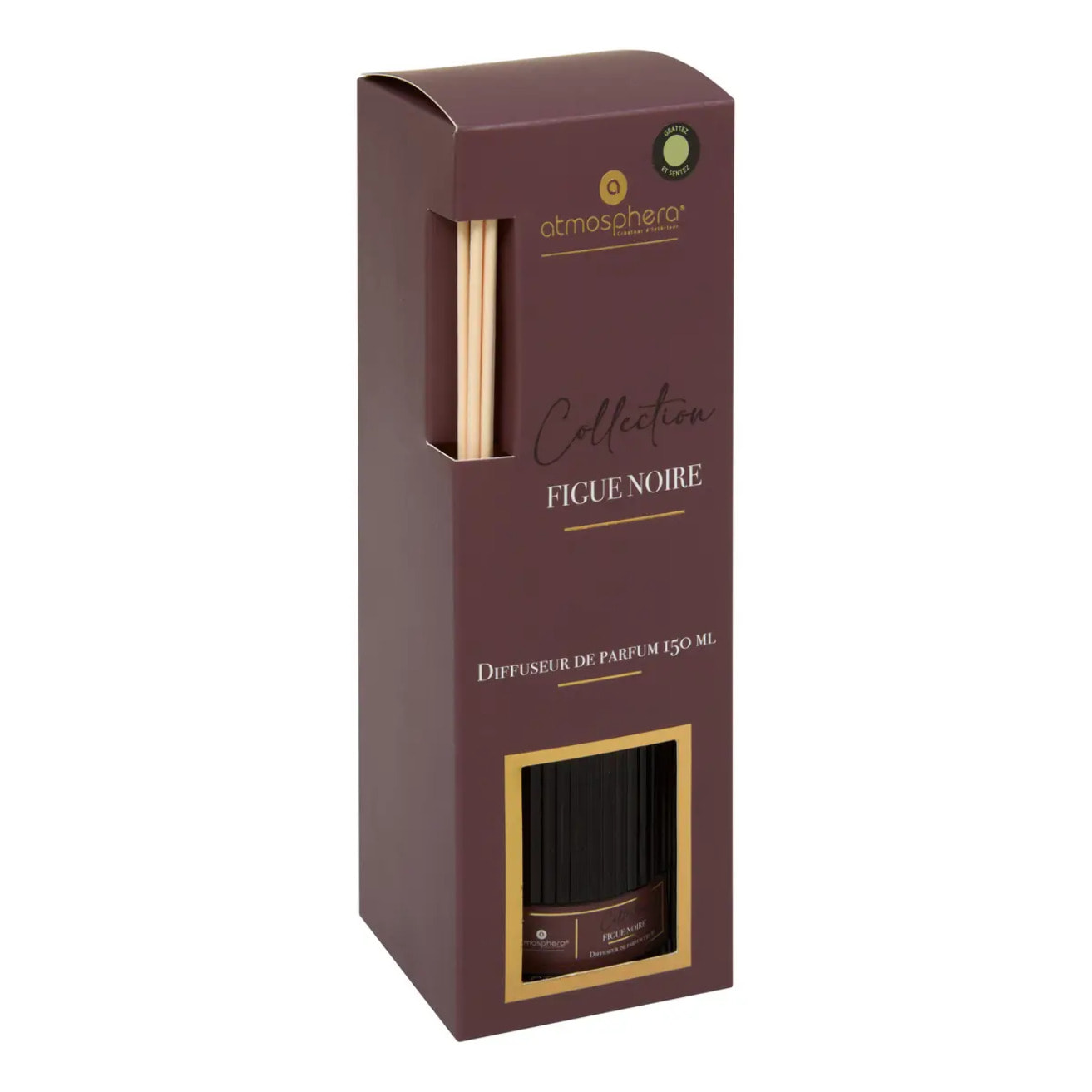 Diffuseur de parfum Albie 150ml verre figue noire