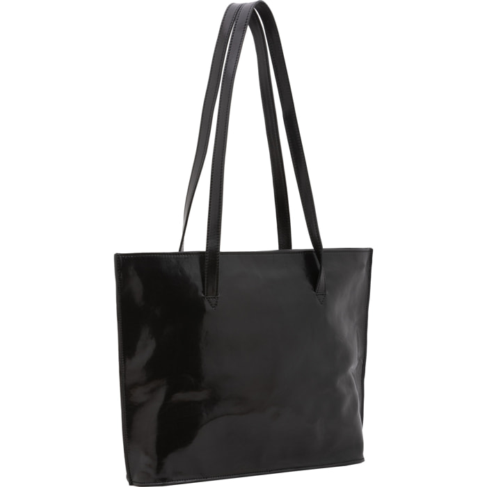 Borsa a spalla da donna - Modello False - 100% pelle - 31.0 x 43.0 x 10.0 cm