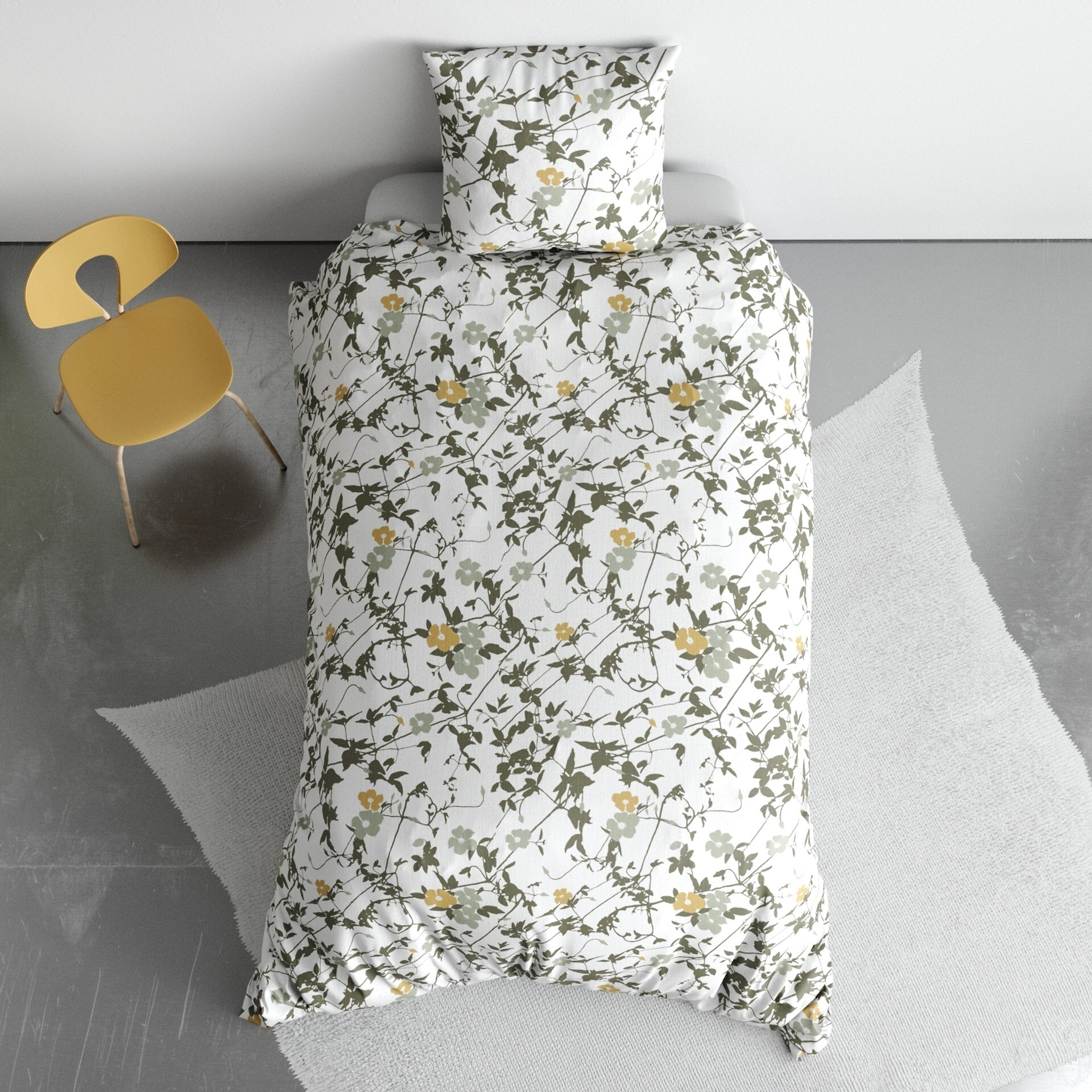 Parure Housse De Couette 2pcs 100% Coton 57fils Hoya