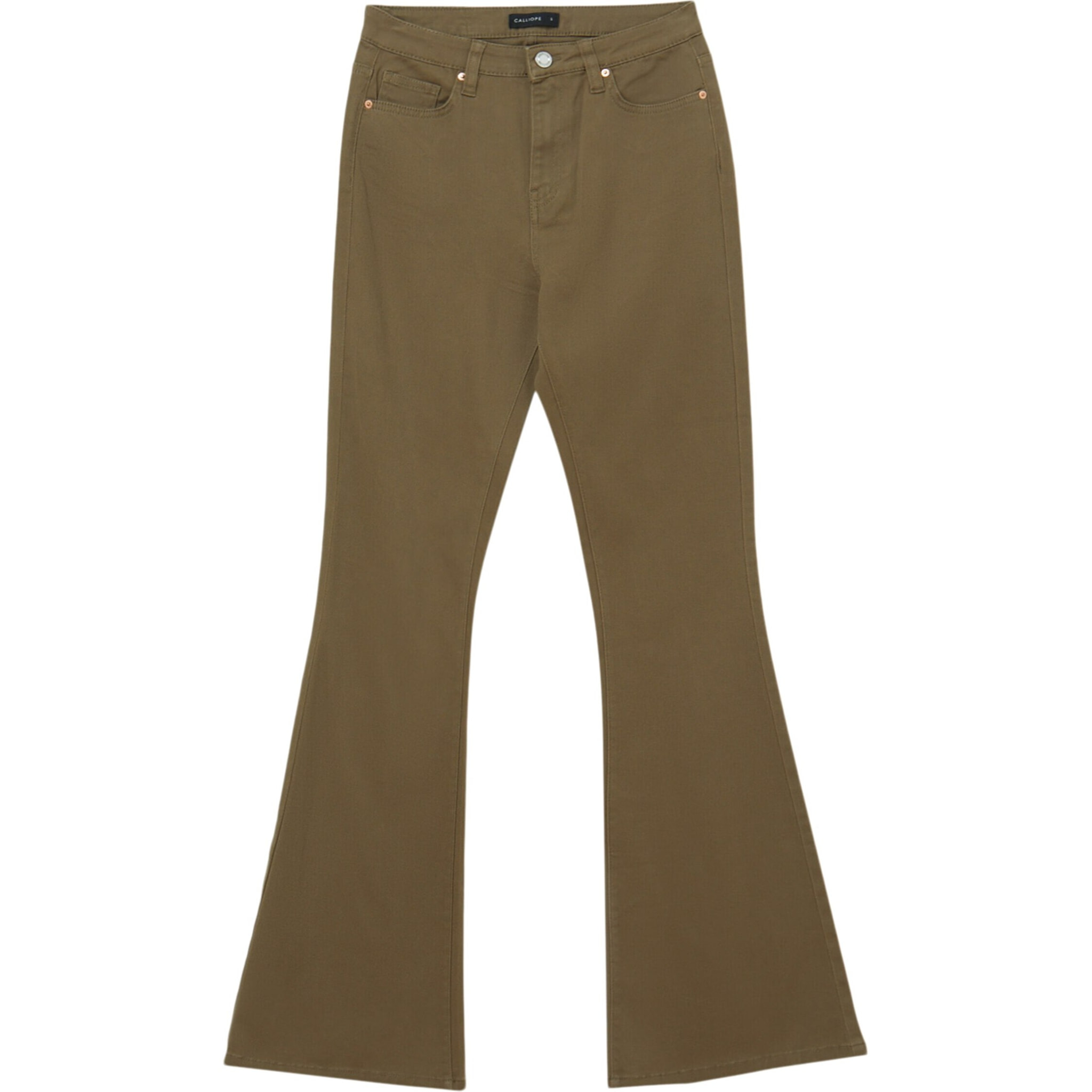 Pantalone a zampa in twill