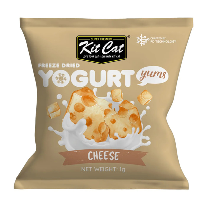 Kit Cat Yogurt Yums Liofilizado Queso 10g (10 unidades)
