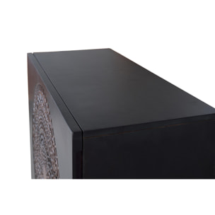 Cómoda de Madera de Mango 95 Cm Estilo Rústico Étnico
