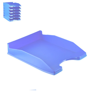 PACK 6 Uds. BANDEJA OFICINA AZUL