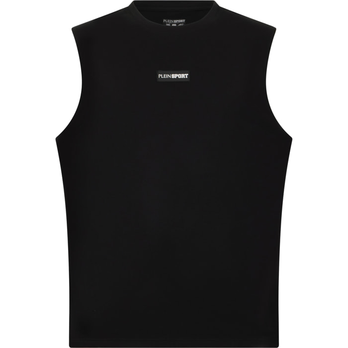 PLEIN SPORT Slub Cotton Tanktop