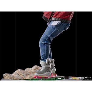 Ritorno al Futuro 2 Figura Marty Mcfly Hoverboard 20 cm Iron Studios