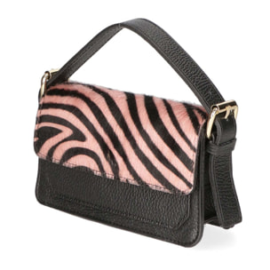 Borsa a mano da donna - Modello Aleide - Vera pelle - 18.0 x 11.0 x 6.5 cm