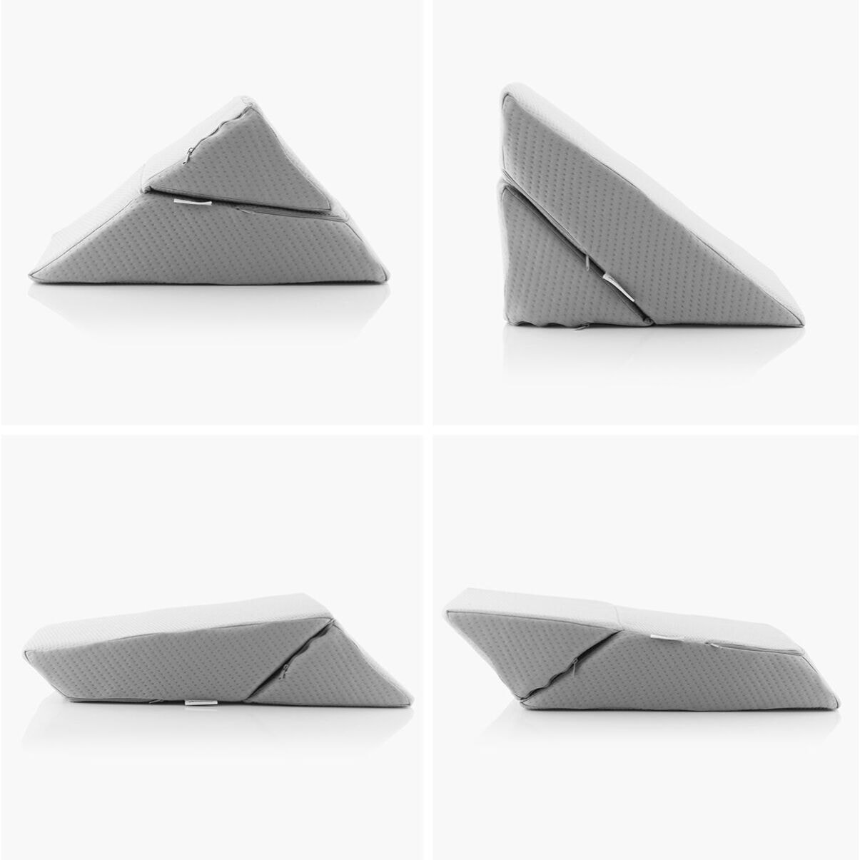 Almohada Triangular Multiposición de Doble de Cuña Threllow InnovaGoods - Gris