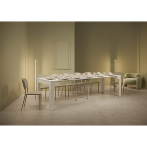 Consola extensible 90x42/302 cm Bora Fresno Blanco