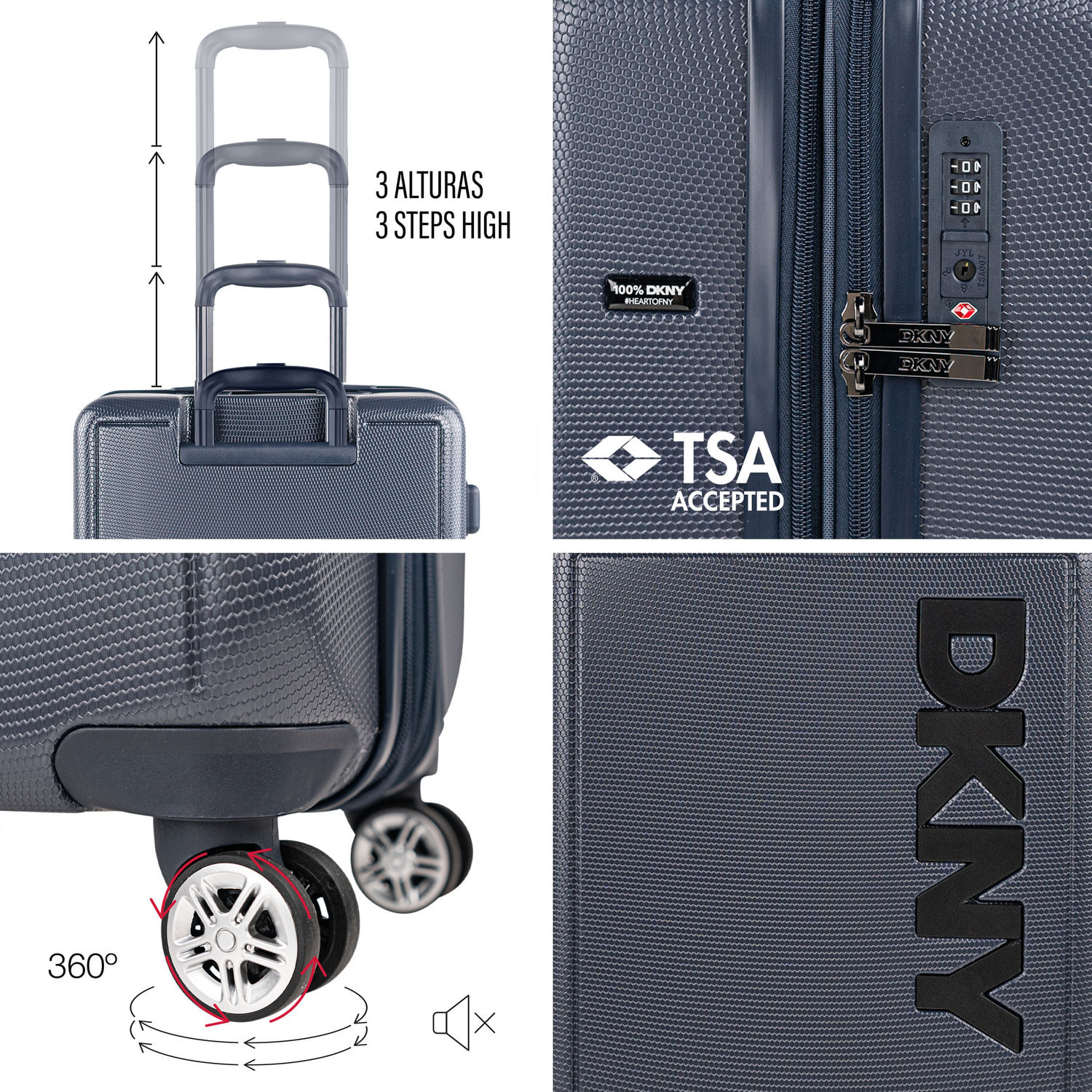 Juego De Maletas Pc Dkny Dkny-3103 Simply Put Azul