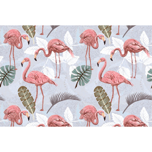 Sticker meuble tropical flamants roses 60 x 90 cm