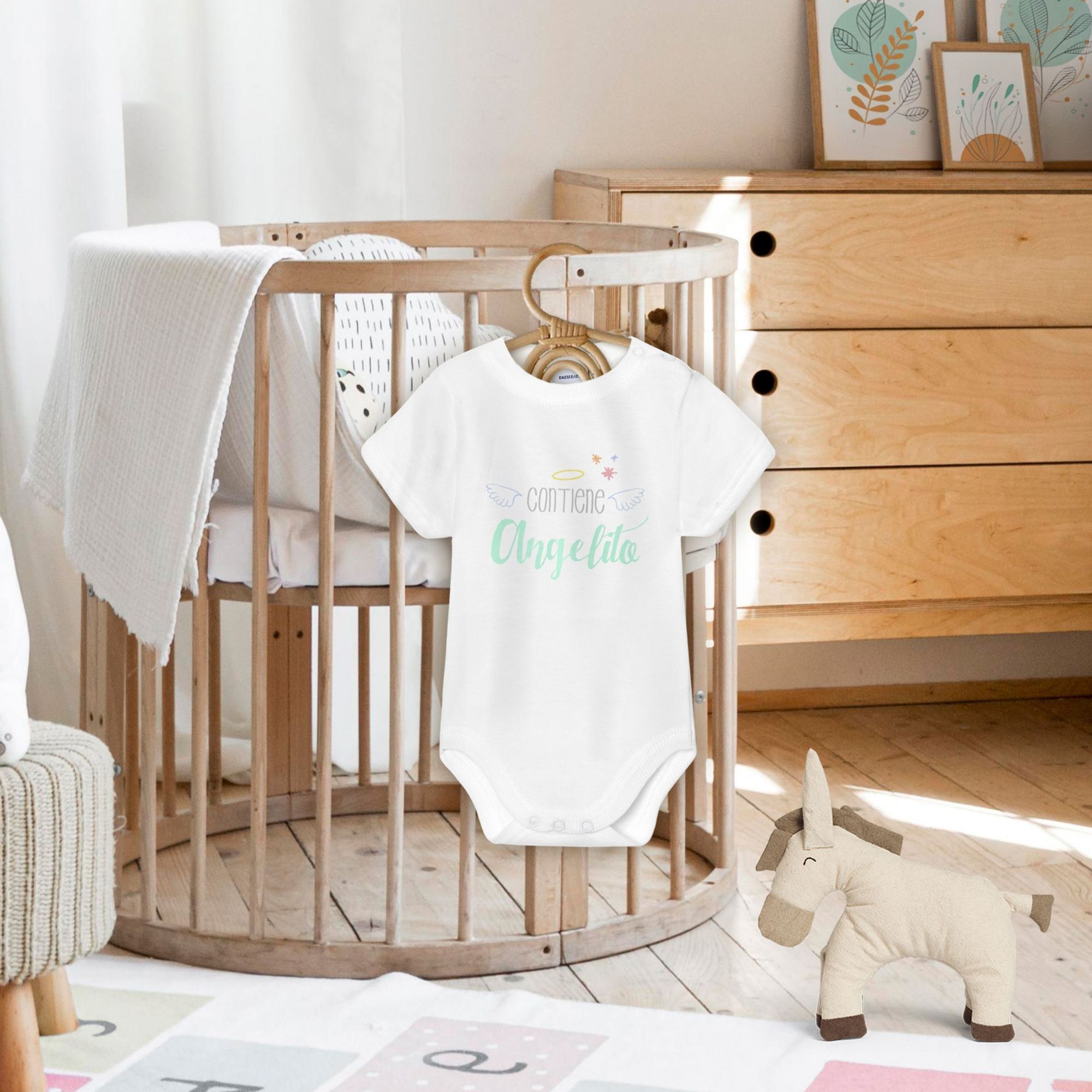 Body bebé personalizado frases algodón