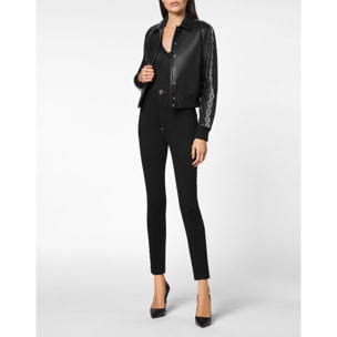 PHILIPP PLEIN Bomber de cuero