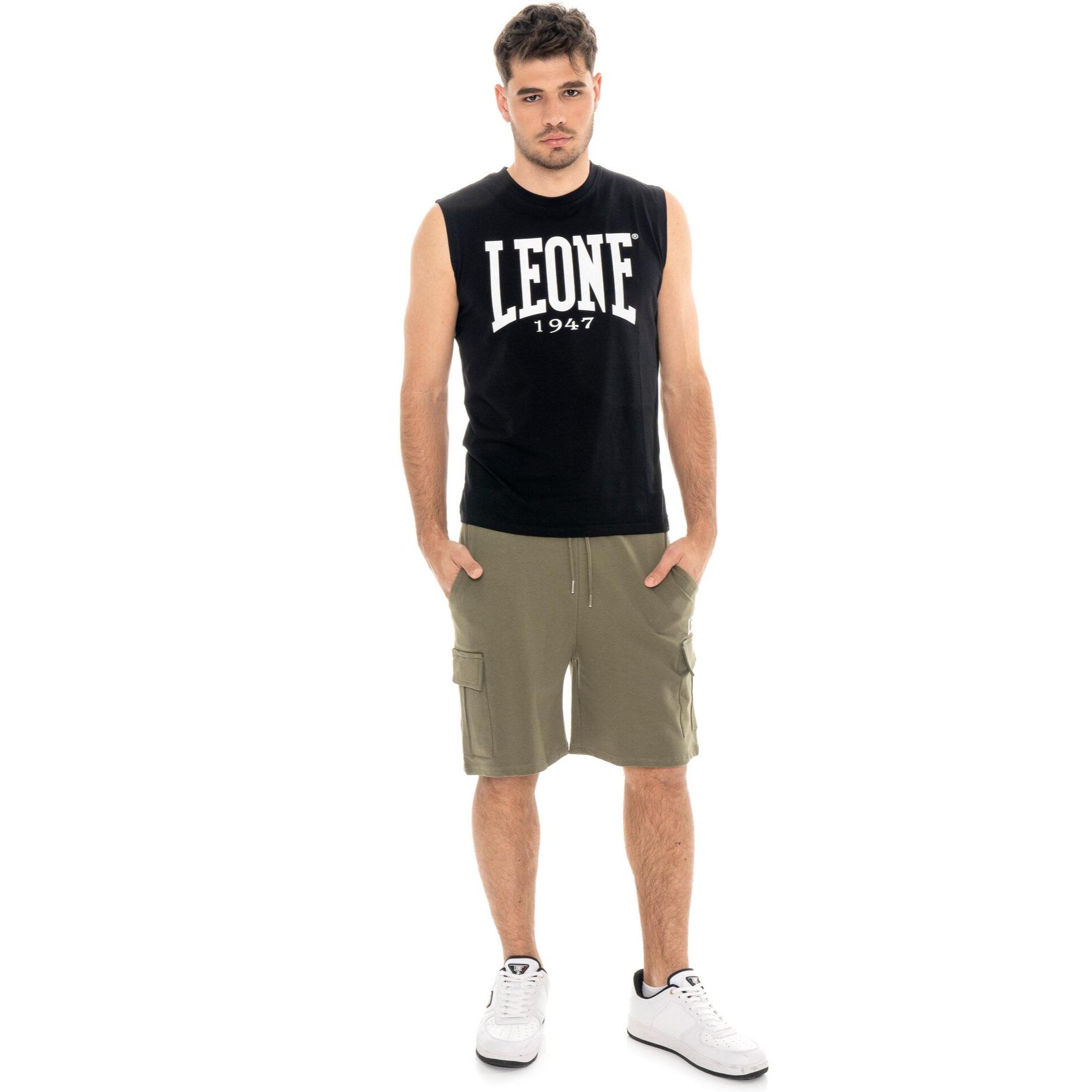 Maglietta da uomo senza maniche con logo grande