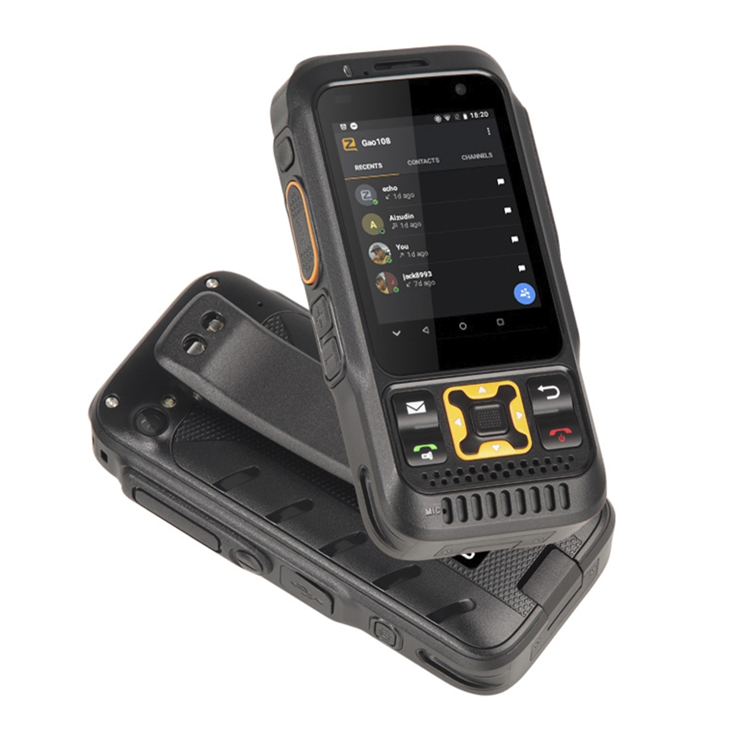 DAM Smartphone  Rugerizado F30S 4G, Android 8.1 Oreo, 1GB RAM + 8GB. Pantalla 2,8''. 13mpx + 5mpx. GPS. Con Zello Walkie Talkie.Altavoz 2W. Antena amplificadora. 6,4x2,3x13 Cm. Color: Negro