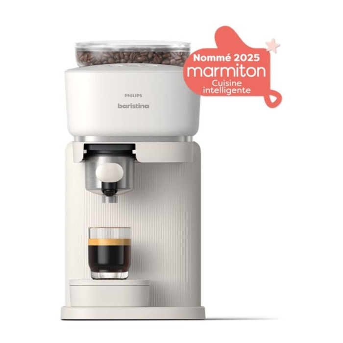 Machine à expresso PHILIPS Baristina BAR300/00 cafetière à grain Blanche