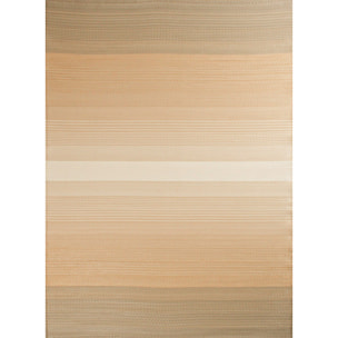 CAPRI - Tapis d'extérieur à motif ligne dégradée - Beige