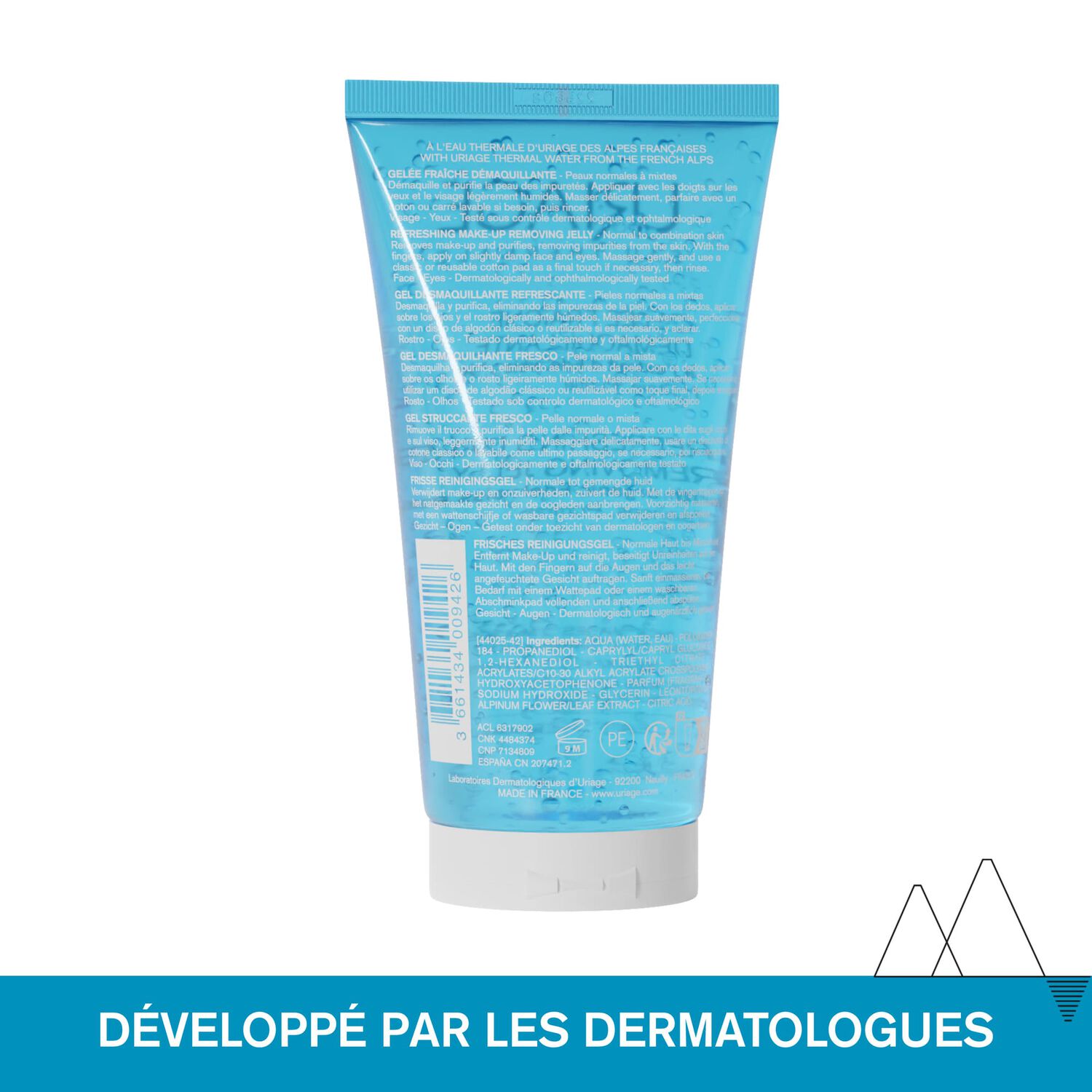 Gelée Fraîche Démaquillante - Nettoie et Purifie 150 ml