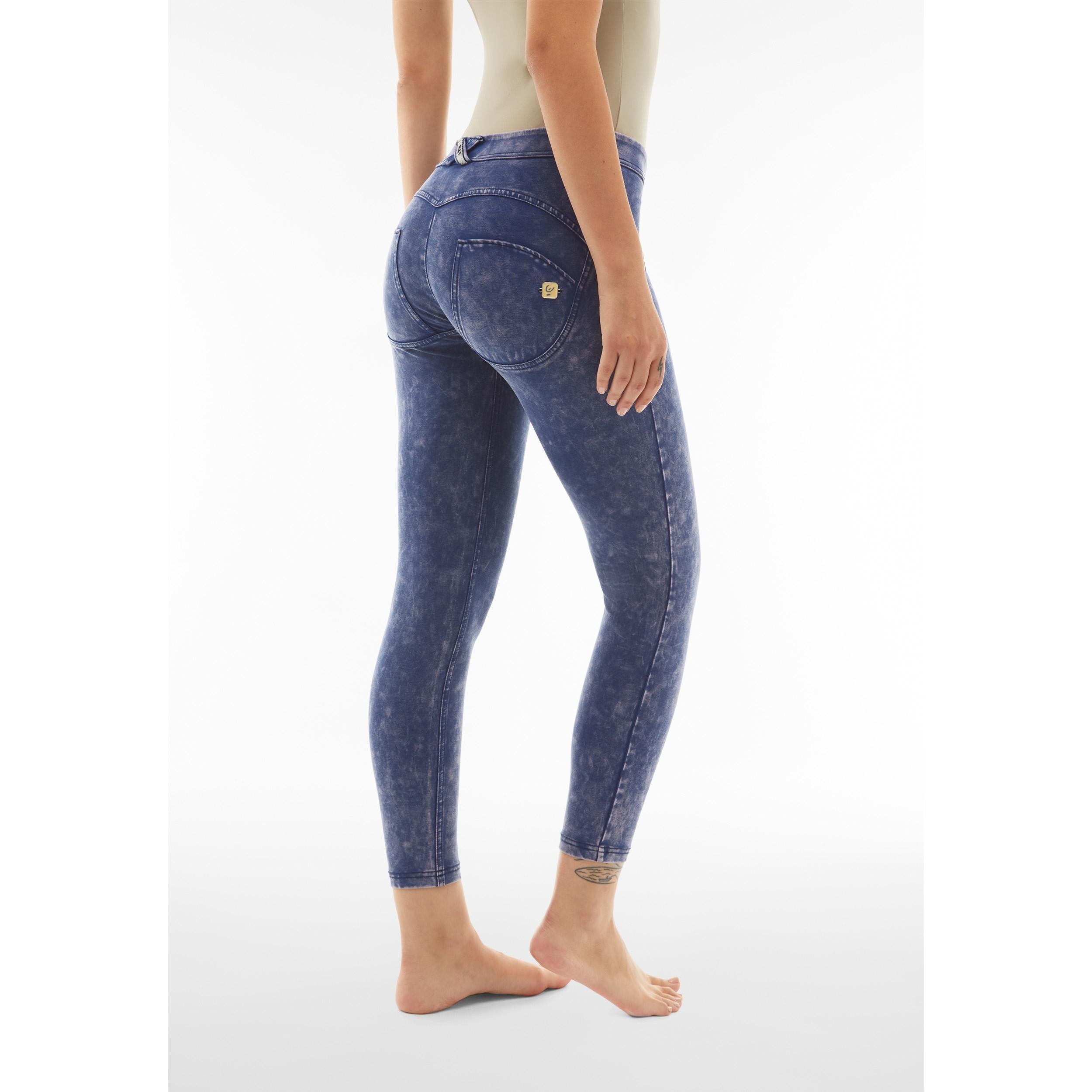 Pantaloni push up WR.UP® 7/8 superskinny effetto bleached