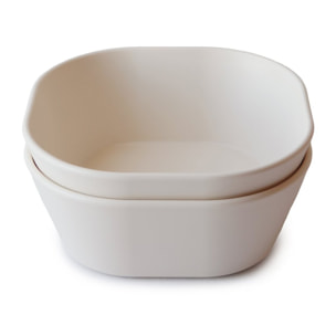 Mushie Pack Dos Bols Cuadrados Solid