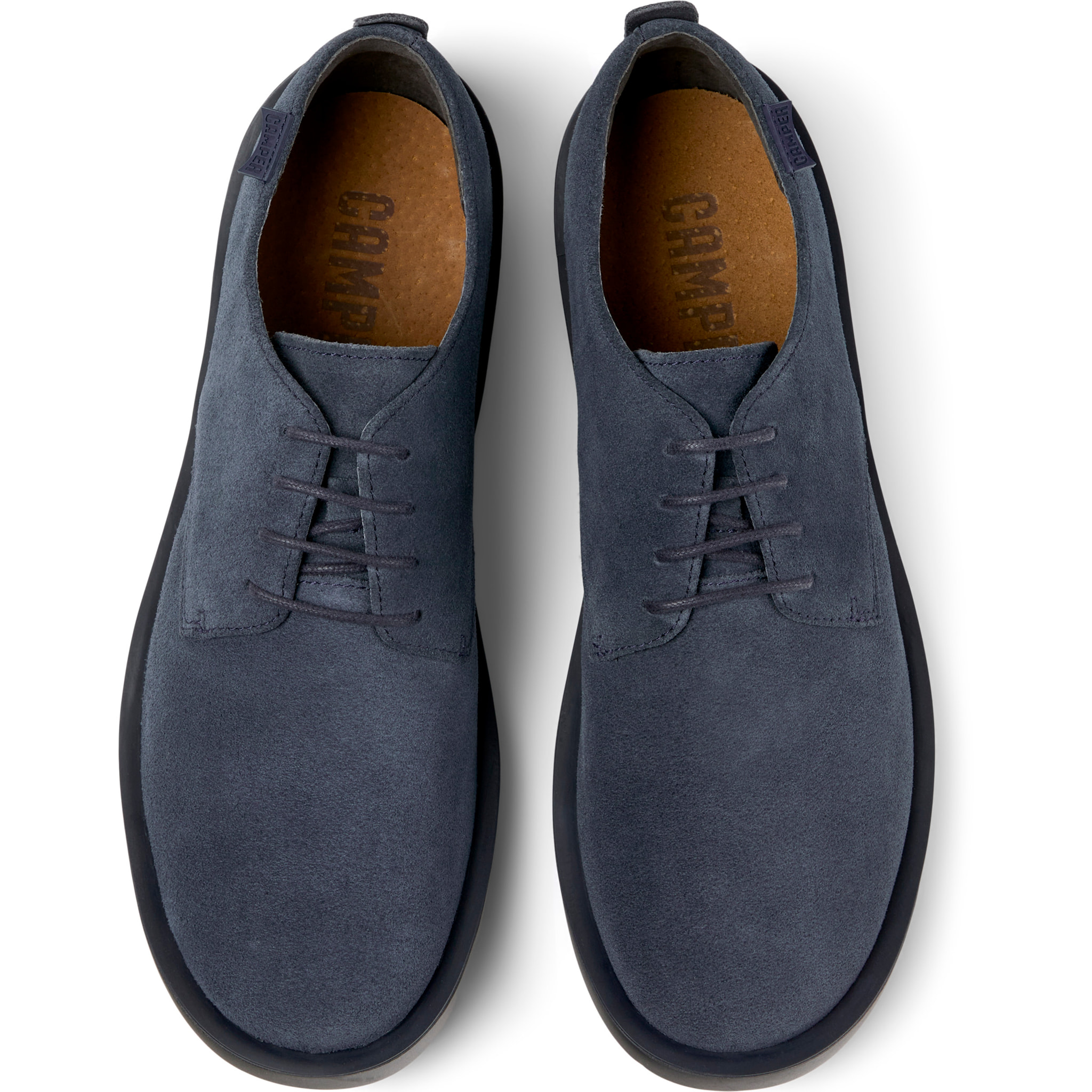 Scarpe stringate - CAMPER Wagon - Blu - Pelle scamosciata