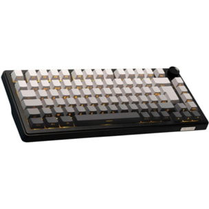 Clavier gamer sans fil THE G-LAB Keyz Elite 300 RGB Triple Mode Gris