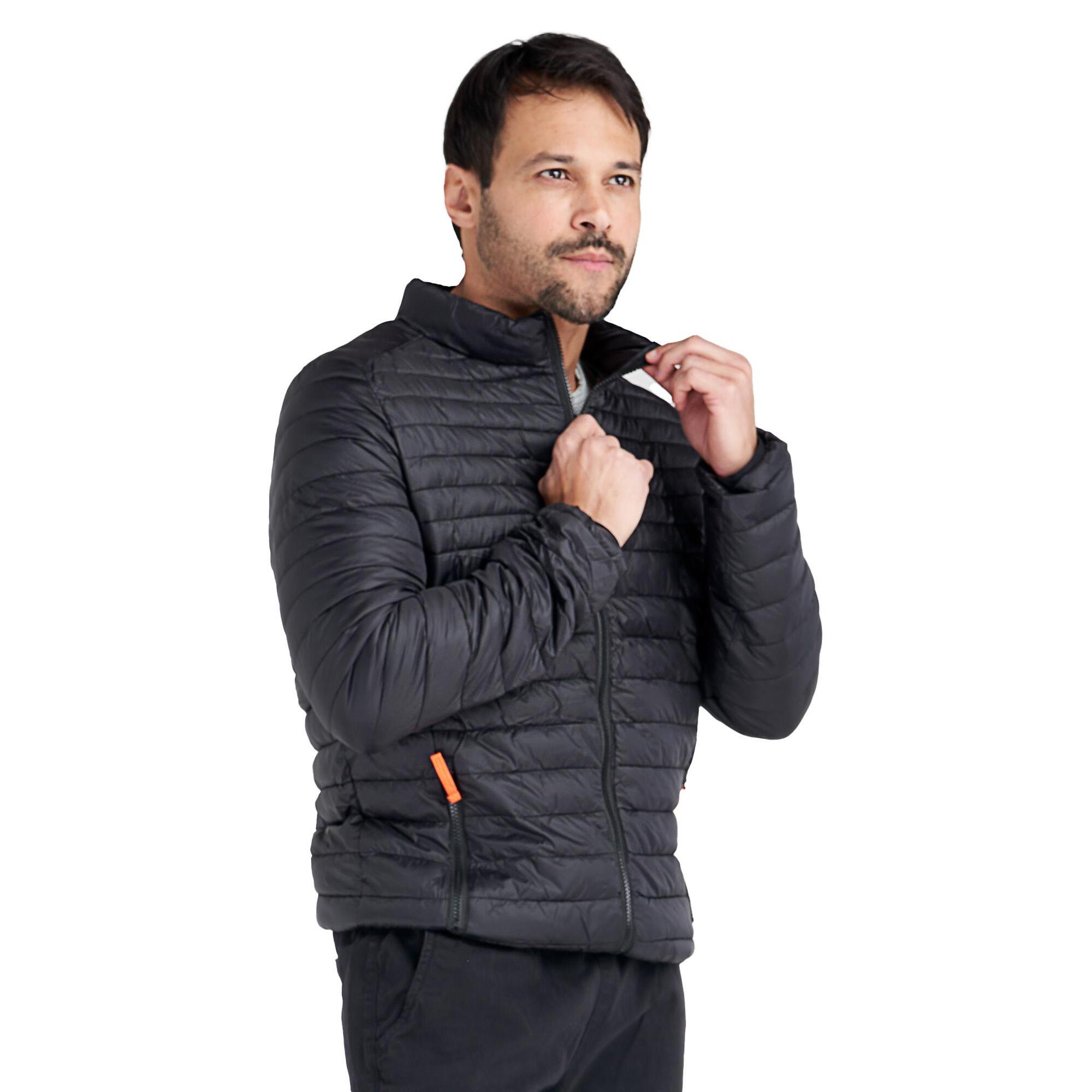 Plumífero de invierno para hombre "Basic" con cremallera y cuello alto