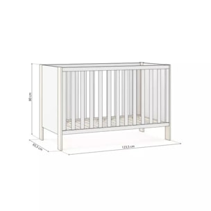 Cuna Misty Breeze Blanco - Oak Soft