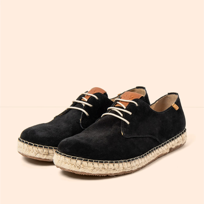 Zapatos N678 SILK SUEDE BLACK / CAMPOS color Black