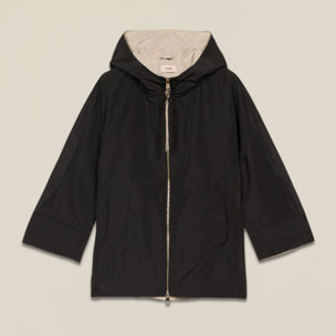 Oltre - Parka con cappuccio e zip - Nero