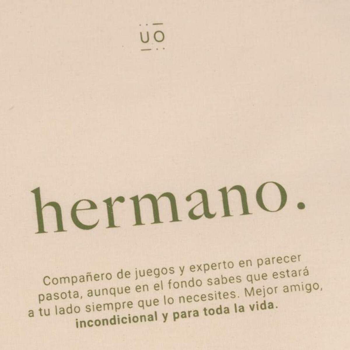 Bolsa tela regalo "Hermano definición"