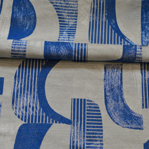 Tissus d'ameublement à motifs indigo - Bleu